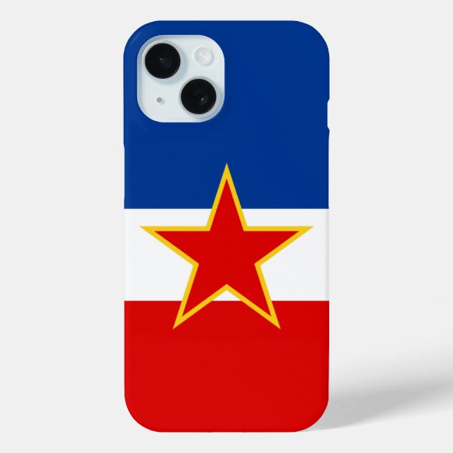 Flag of Yugoslavia Case-Mate iPhone Case (Back)