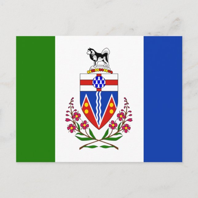 Flag of Yukon, Canada  Postcard (Front)