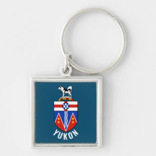 Flag of Yukon Territory - Canada Key Ring