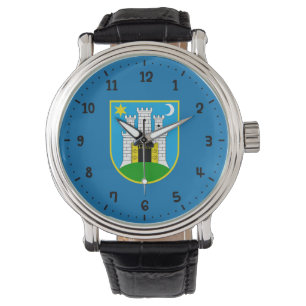 Flag of Zagreb, Croatia Watch