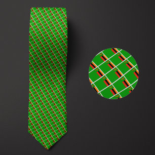 Flag of Zambia Pattern Tie
