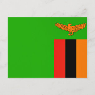 Flag of Zambia Postcard