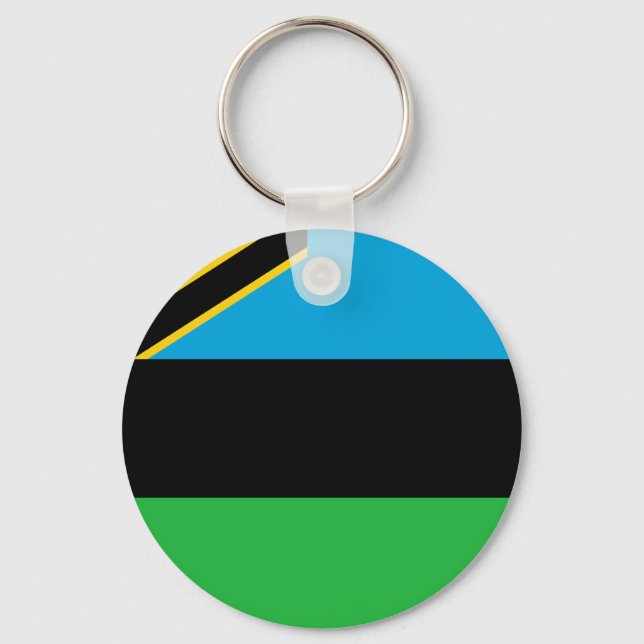 Flag of Zanzibar Key Ring (Front)
