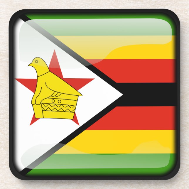Flag of Zimbabwe Coaster (Front)