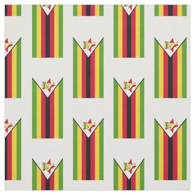 Flag of Zimbabwe Fabric (Swatch)