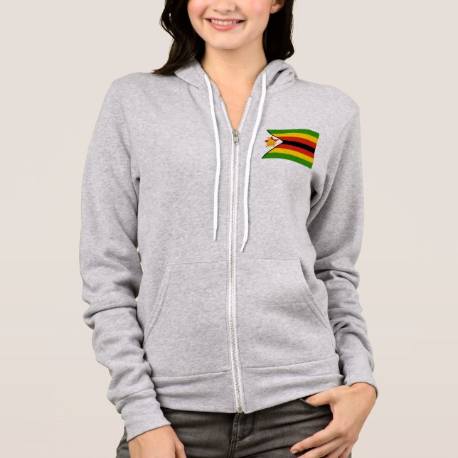 Flag of  Zimbabwe Hoodie (Front)