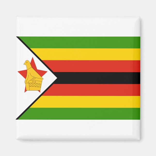 Flag of  Zimbabwe Magnet (Front)