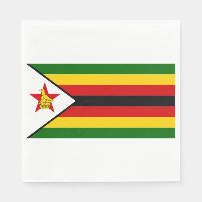 Flag of Zimbabwe Napkin (Front)