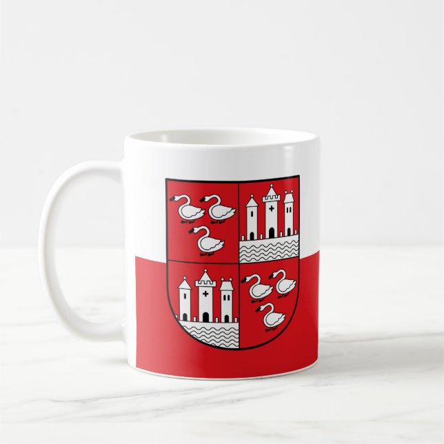 Flag of Zwickau, Germany Coffee Mug (Left)