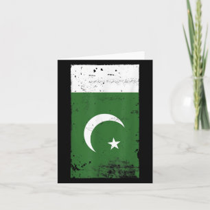 Flag Pakistan Pakistani National Pride Country  Card