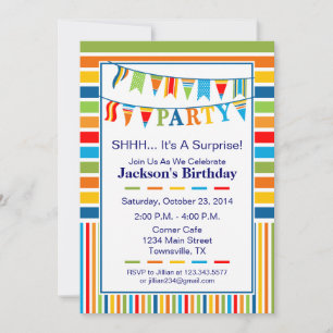 Flag Party Invitation