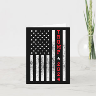 Flag Patriotic 4th Of July Trump 2024 Card