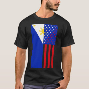 Flag Philippines USA T-Shirt