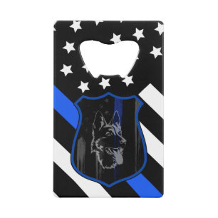 Flag Police Dog Bottle Opener