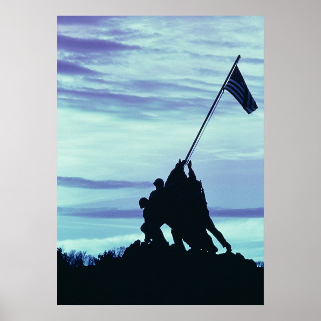 Flag Raising on Iwo Jima poster (Front)