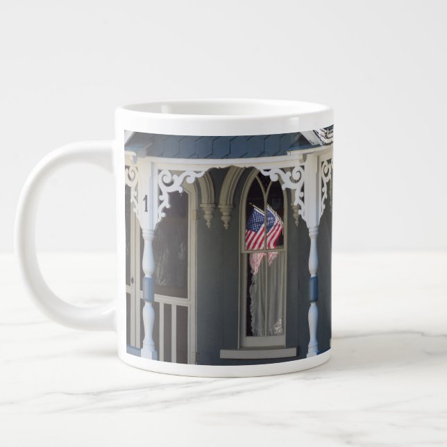 Flag Reflections - Martha's Vineyard Large Coffee Mug (Left)