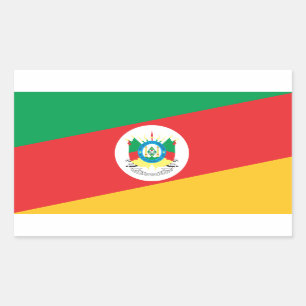 Flag Rio Grande Do Sul Brazil Rectangular Sticker
