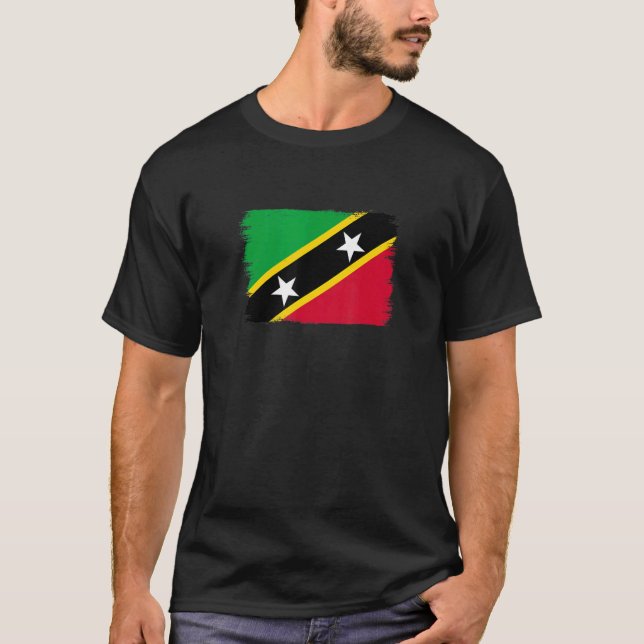 Flag Saint Kitts And Nevis 1 T-Shirt (Front)