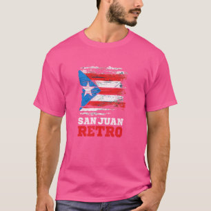 Flag San Juan Retro Design Puerto Rico T-Shirt