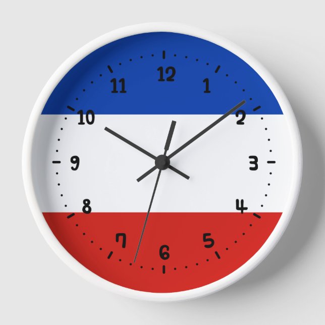 Flag Schleswig-Holstein Square Wall Clock (Front)