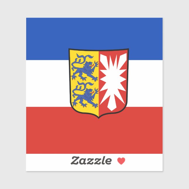 Flag Schleswig-Holstein Vinyl Sticker (Sheet)