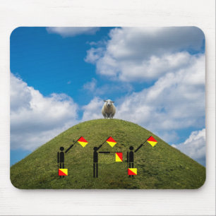 Flag Semaphore Quiz - Ewe Mouse Pad