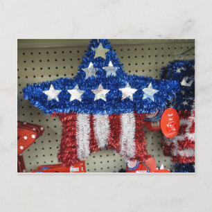 Flag Star Postcard