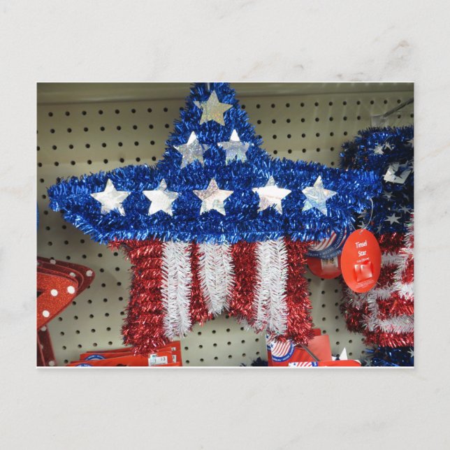 Flag Star Postcard (Front)