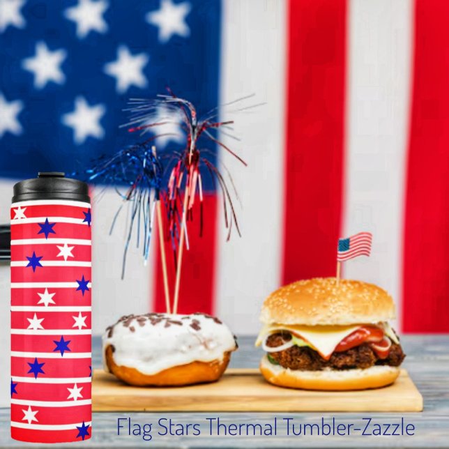 Flag Stars Thermal Tumbler (Creator Uploaded)