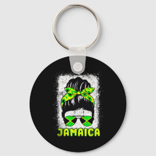 Flag Sungles Black Woman Melanin Queen Afro  Key Ring