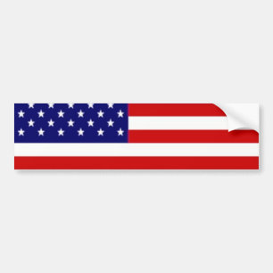 Flag template bumper sticker