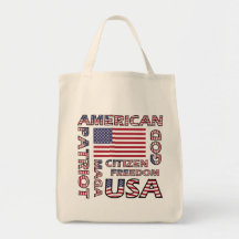 Flag Text US Patriot Old Glory