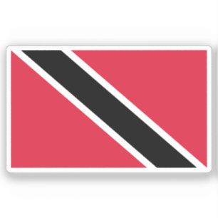 Flag Trinidad and Tobago Custom-Cut Vinyl Sticker