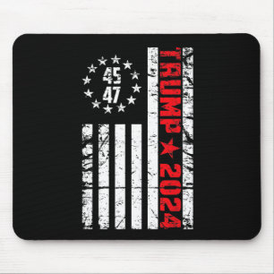 Flag Trump 2024 - 45 47 Trump Betsy Ross Flag Mouse Pad