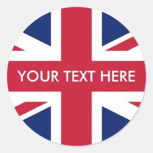 Flag United Kingdom Classic Round Sticker