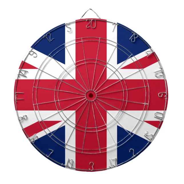 Flag United Kingdom Dartboard (Front)