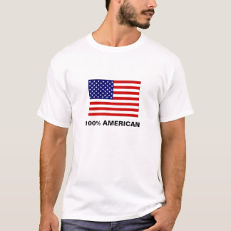 flag USA, 100% AMERICAN T-Shirt