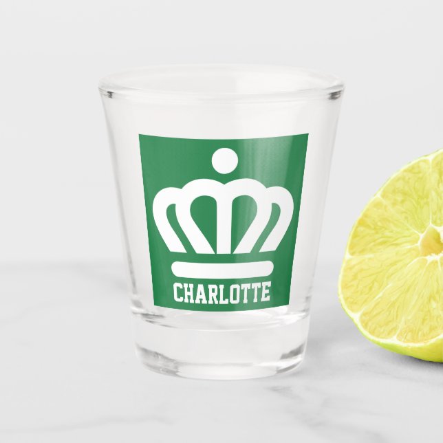 Flag (variant) of Charlotte, NC Shot Glass (Front)