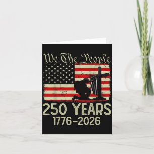 Flag Vintage 250 Years American 1776 2026 250th Card