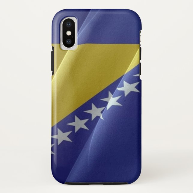 Flag waving of Bosnia and Herzegovina - Case-Mate iPhone Case (Back)