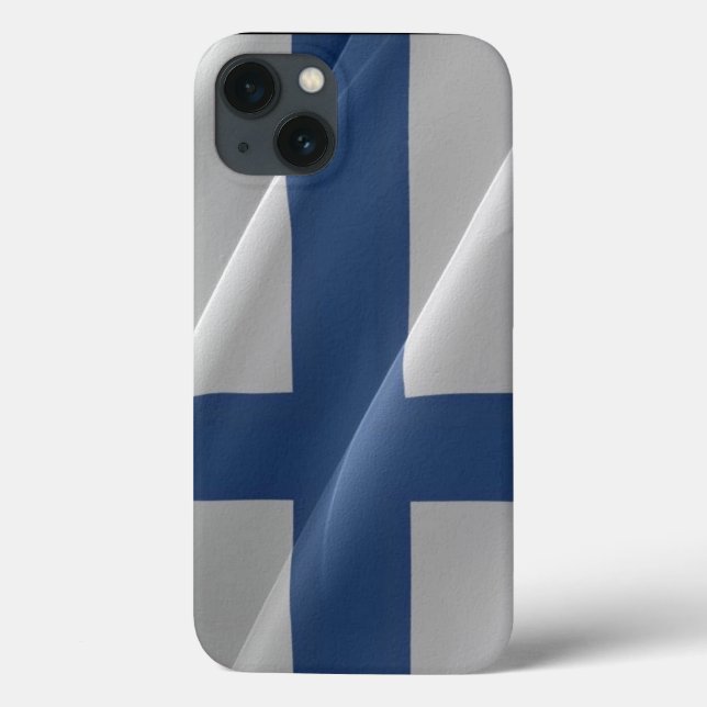 Flag waving of Finland - Case-Mate iPhone Case (Back)