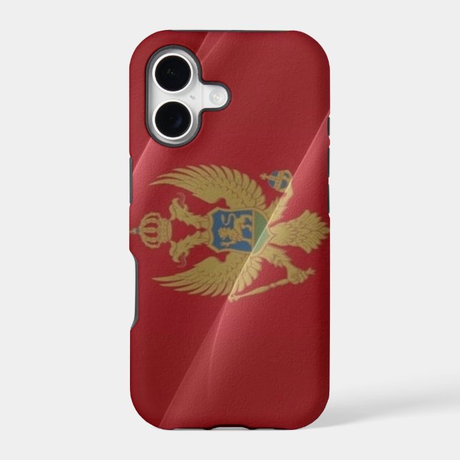 Flag waving of Montenegro - (Back)
