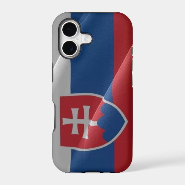 Flag waving of Slovakia - (Back)