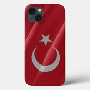 Flag waving of Turkey - iPhone 13 Case