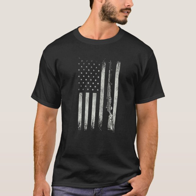 Flag Weapon Veteran T-Shirt (Front)