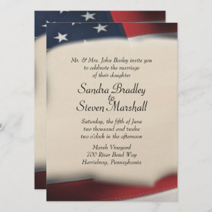 Flag Wedding Invitations