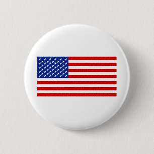 Flag with Dog Bones 6 Cm Round Badge