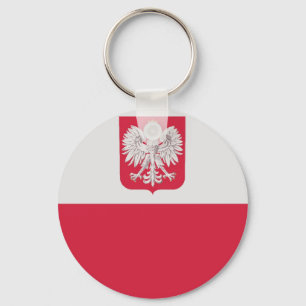 Flaga Polski z godłem - Flag of Poland Key Ring