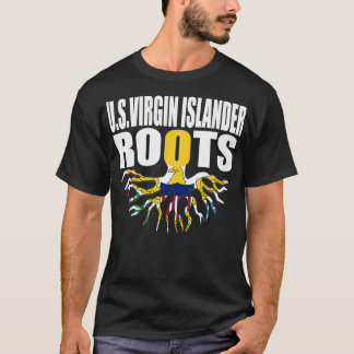 Flagcastle US Virgin Islander Roots Flag Pride Gif T-Shirt