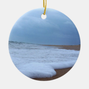 Flagler Beach Shoreline Ceramic Tree Decoration